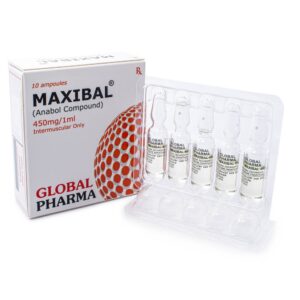 Global Pharma Maxibal 450mg (Nandrolone Decanoate, Testosteron Enathate) Injektionsflasche