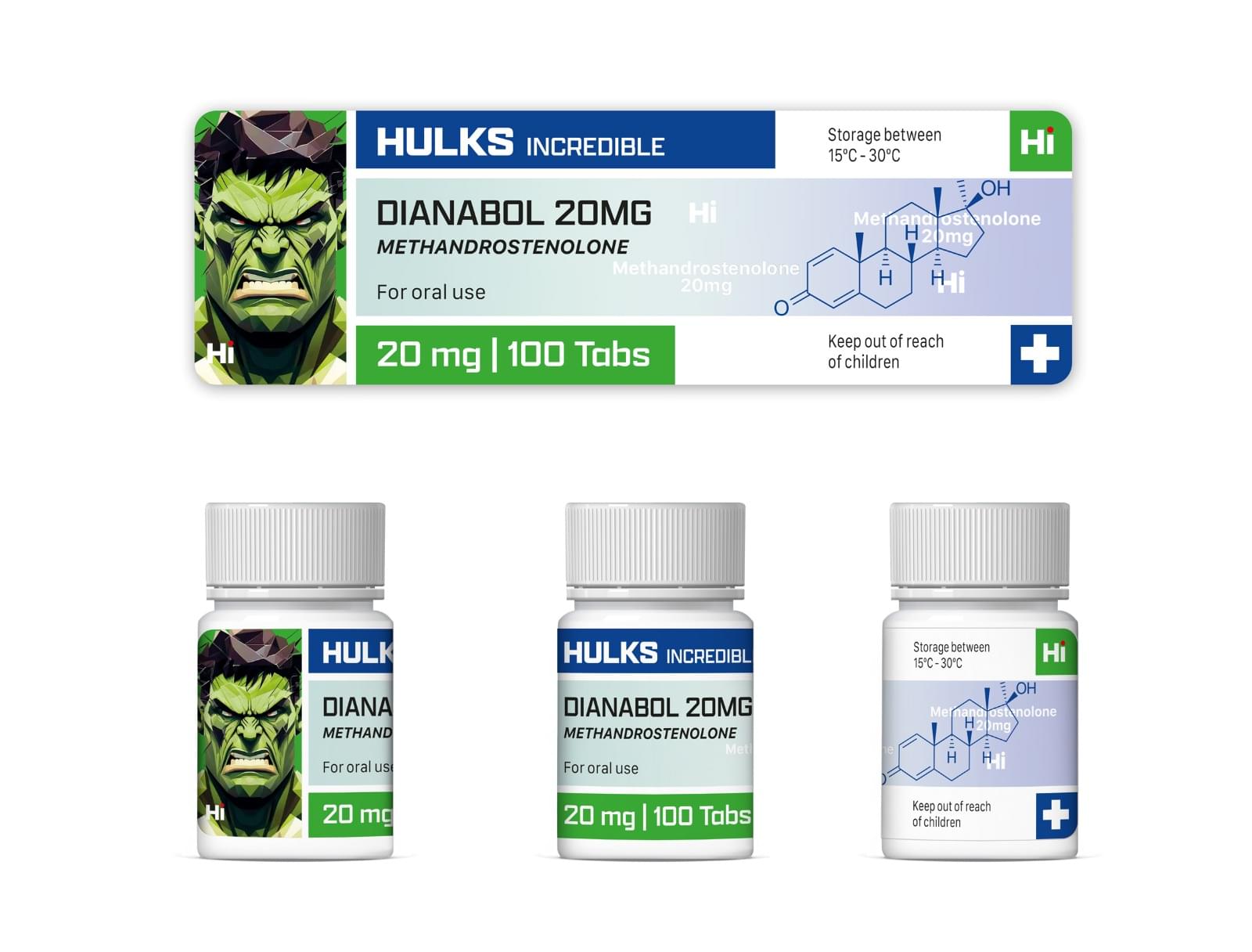 Hulks Incredible Dianabol 20mg