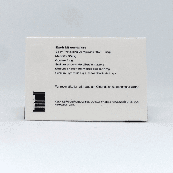 Novo BPC-157 5mg Inhaltsstoffe auf der Verpackung